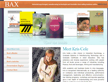 Tablet Screenshot of bax.com.au